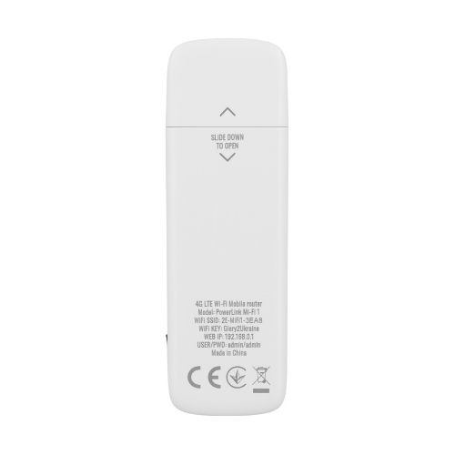 Мобільний маршрутизатор 2E PowerLink (MiFi-1 2024) LTE, Wi-Fi6, 1xUSB, 1xCRC9 білий