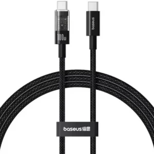 Кабель Baseus Type-C/Type-C 100W 1m (P10373000111-00) чорний